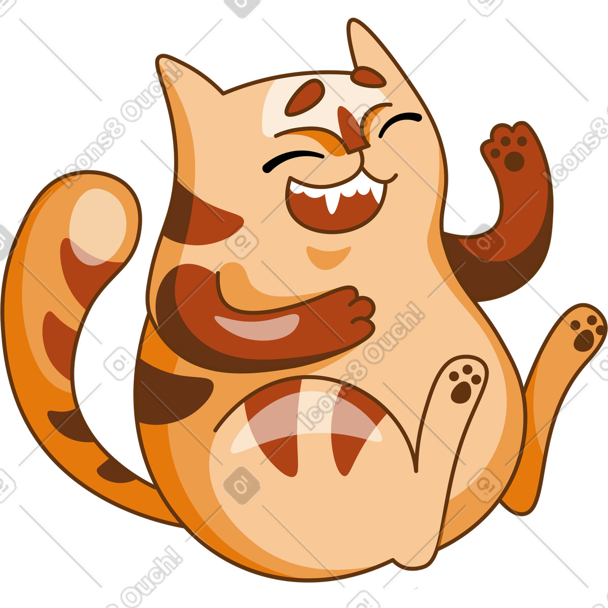 Иллюстрация Кошка в стиле Kitekat — скачать в форматах PNG, SVG