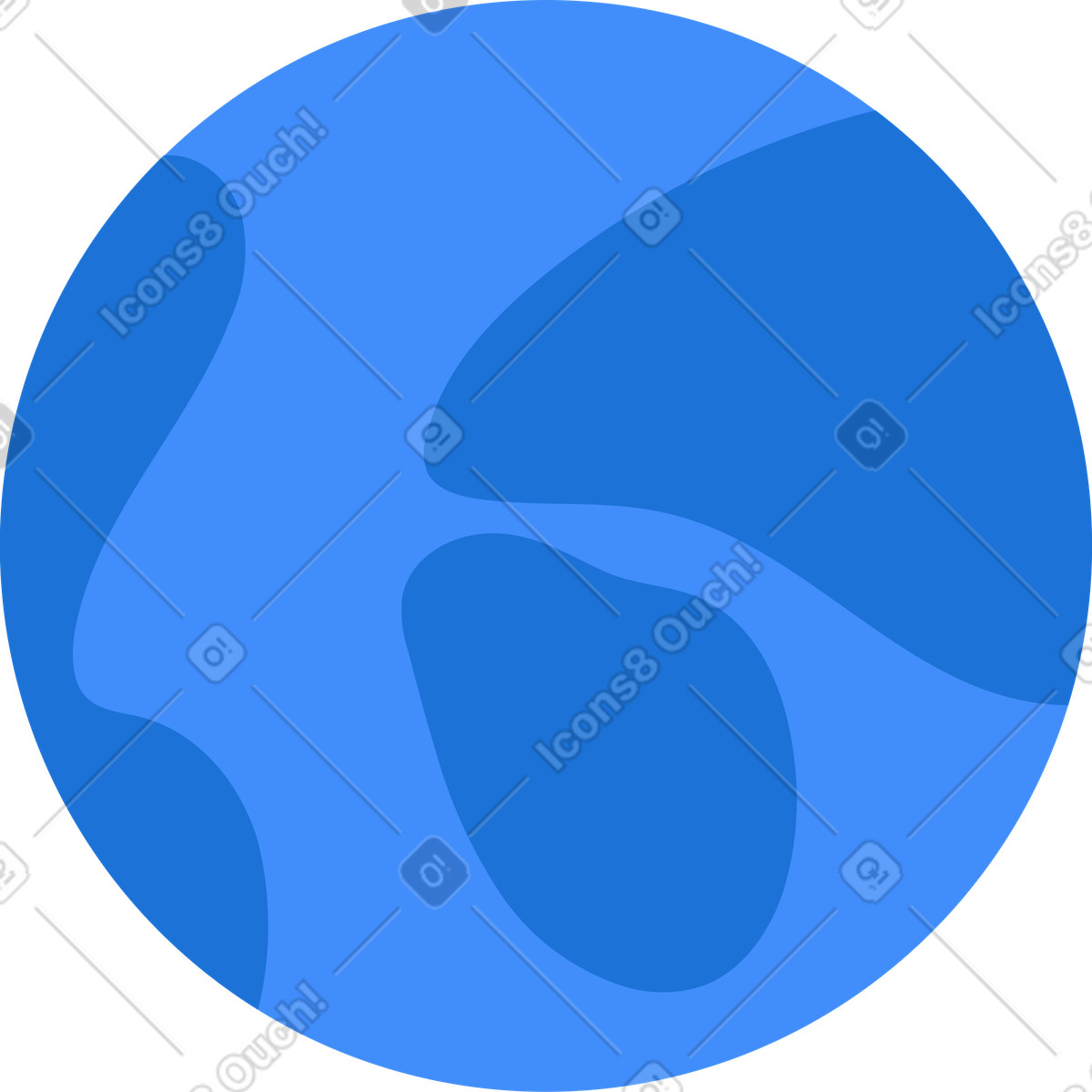 Earth illustration featuring vibrant colors in clipart style, perfect for graphics