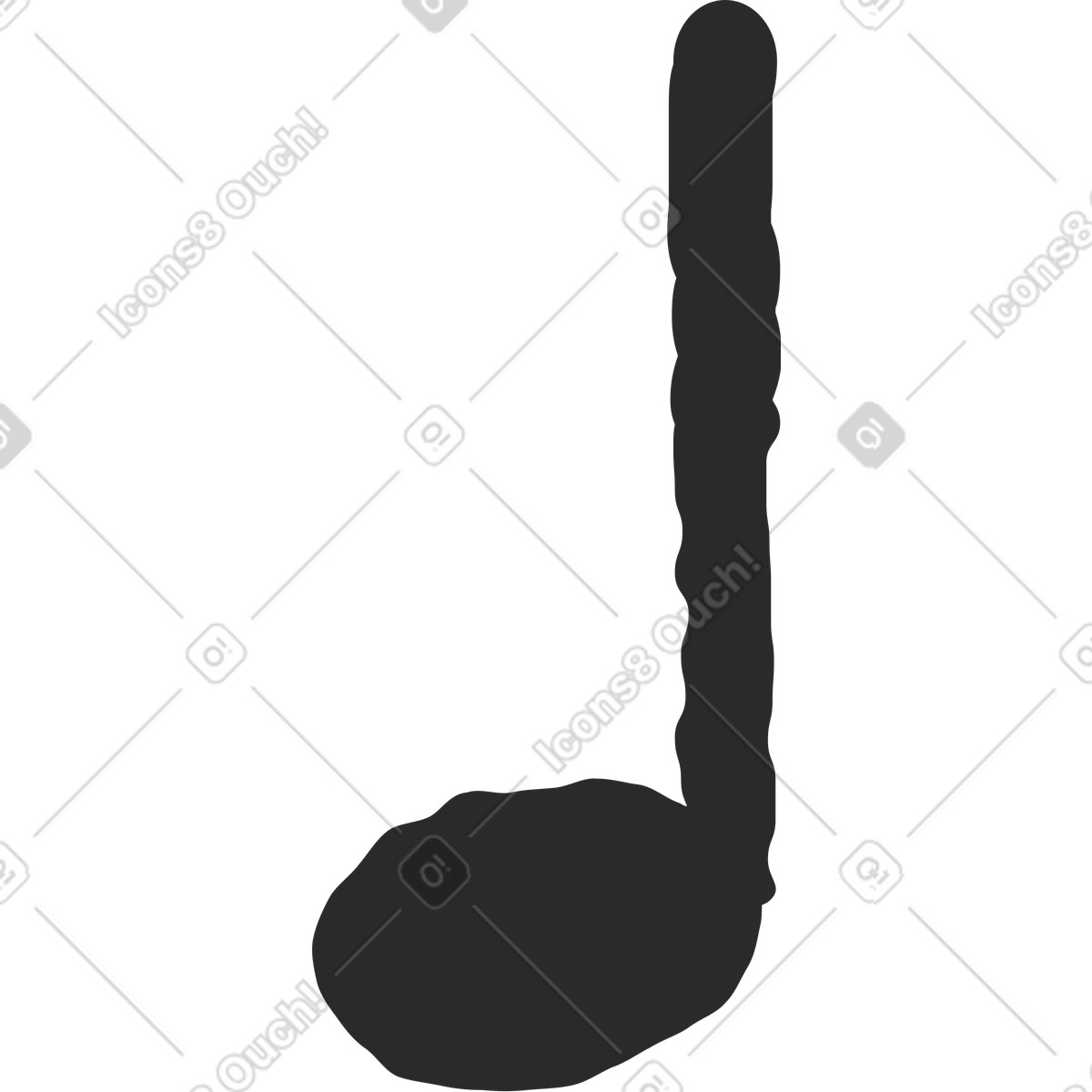 Illustration Note de musique dans le style Pablo à télécharger aux formats PNG, SVG