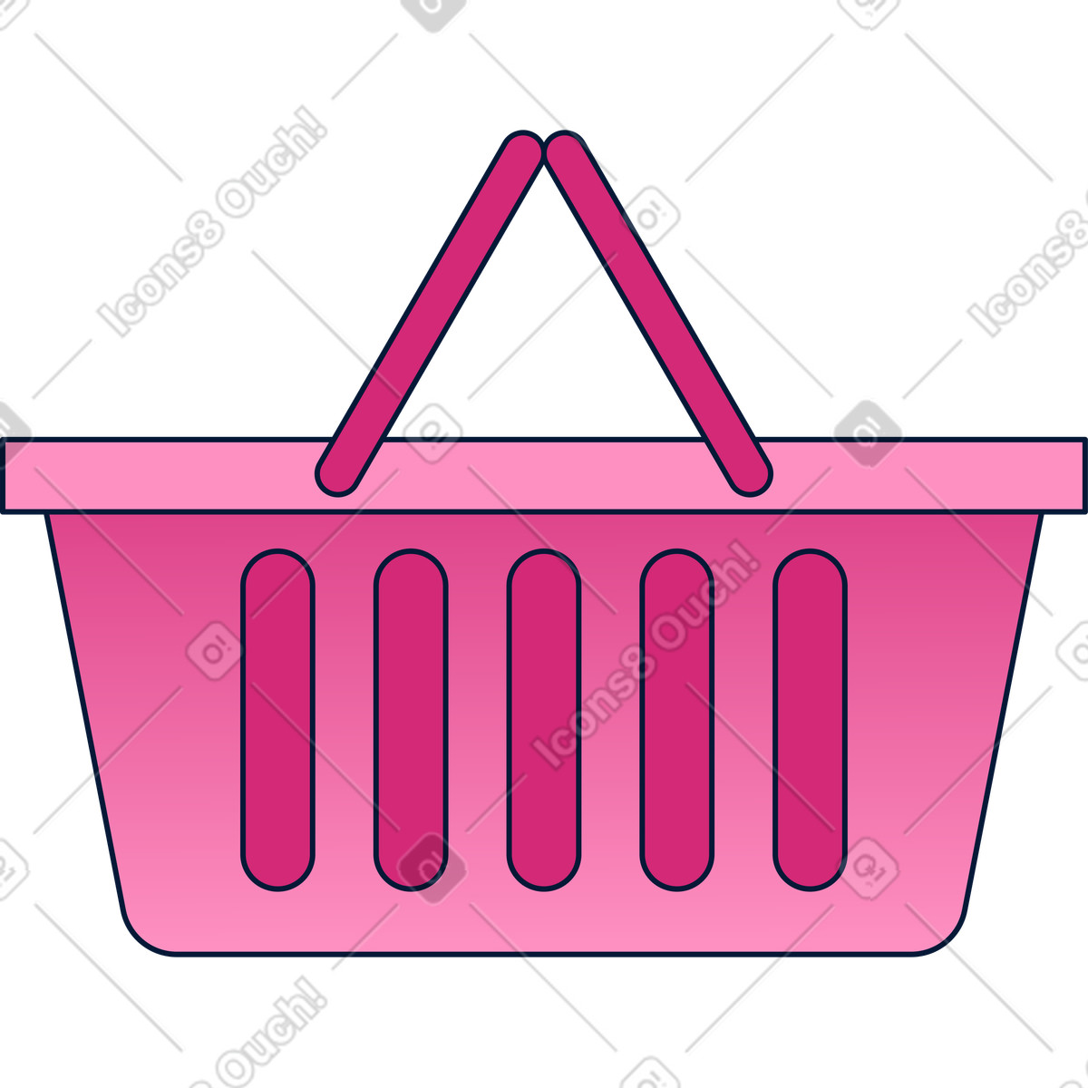 Korb-Illustration im Neat-Stil als Download in PNG, SVG
