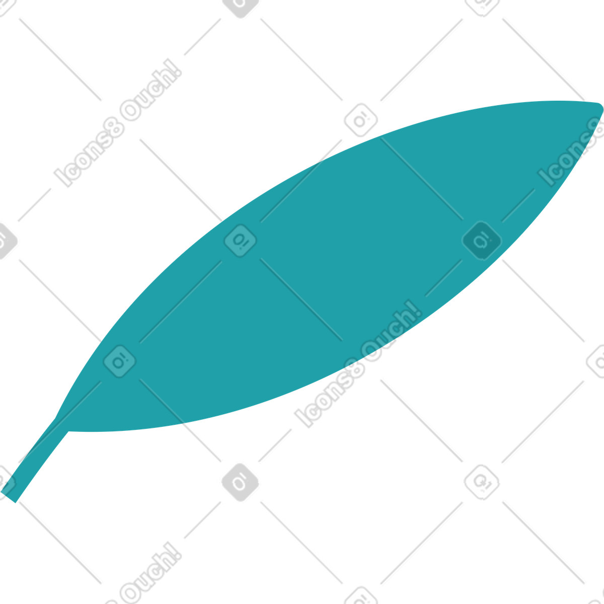 Kleines blatt-Illustration im Sammy-Stil als Download in PNG, SVG