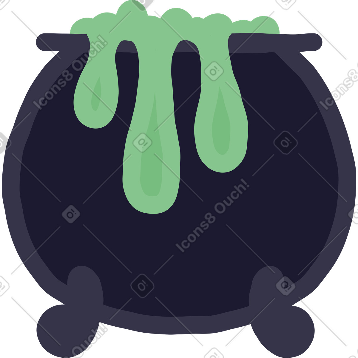 Ilustração de Caldeira em no estilo Stripy para baixar em PNG, SVG