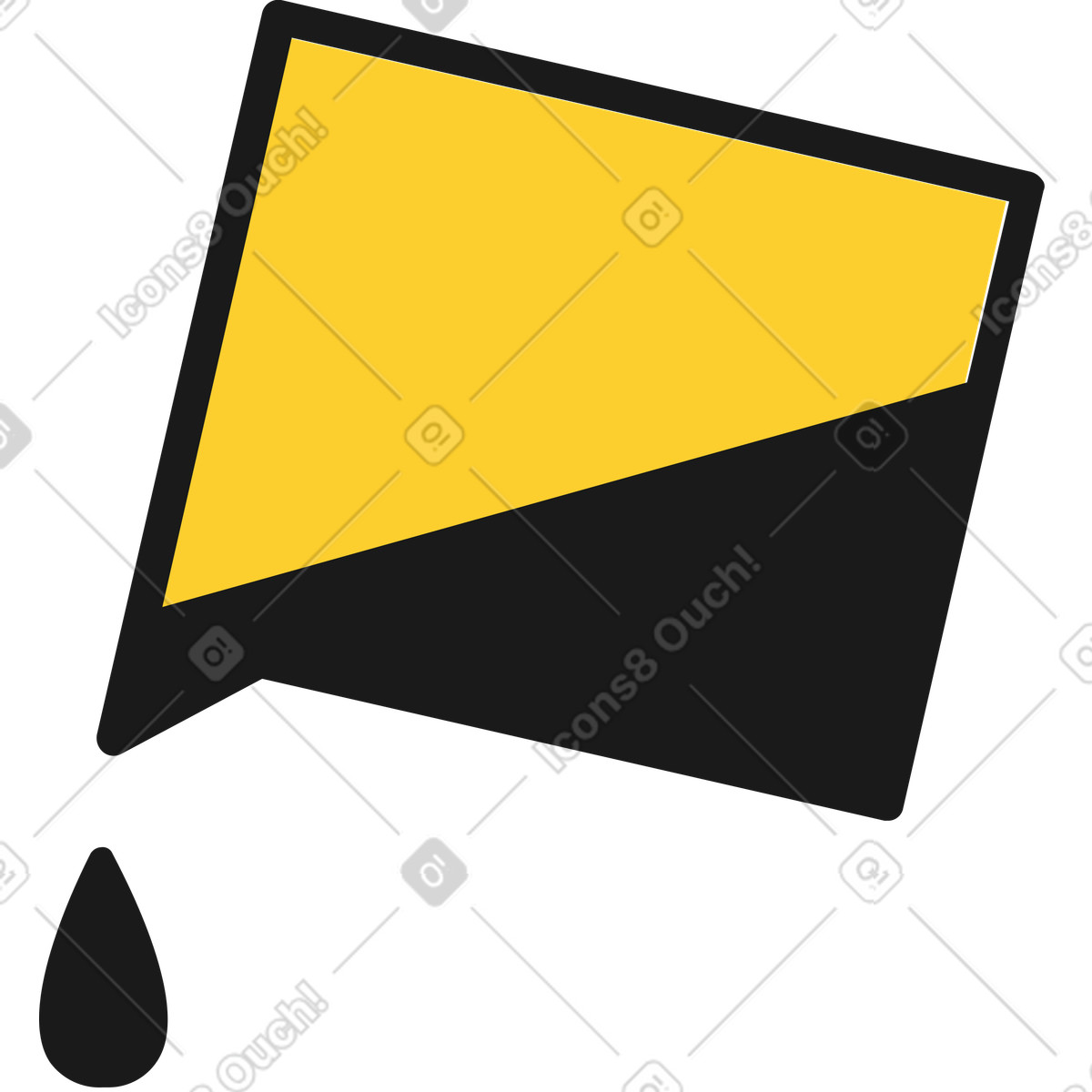 Ilustración Cubo de llenado en estilo Taxi a descargar en PNG y SVG