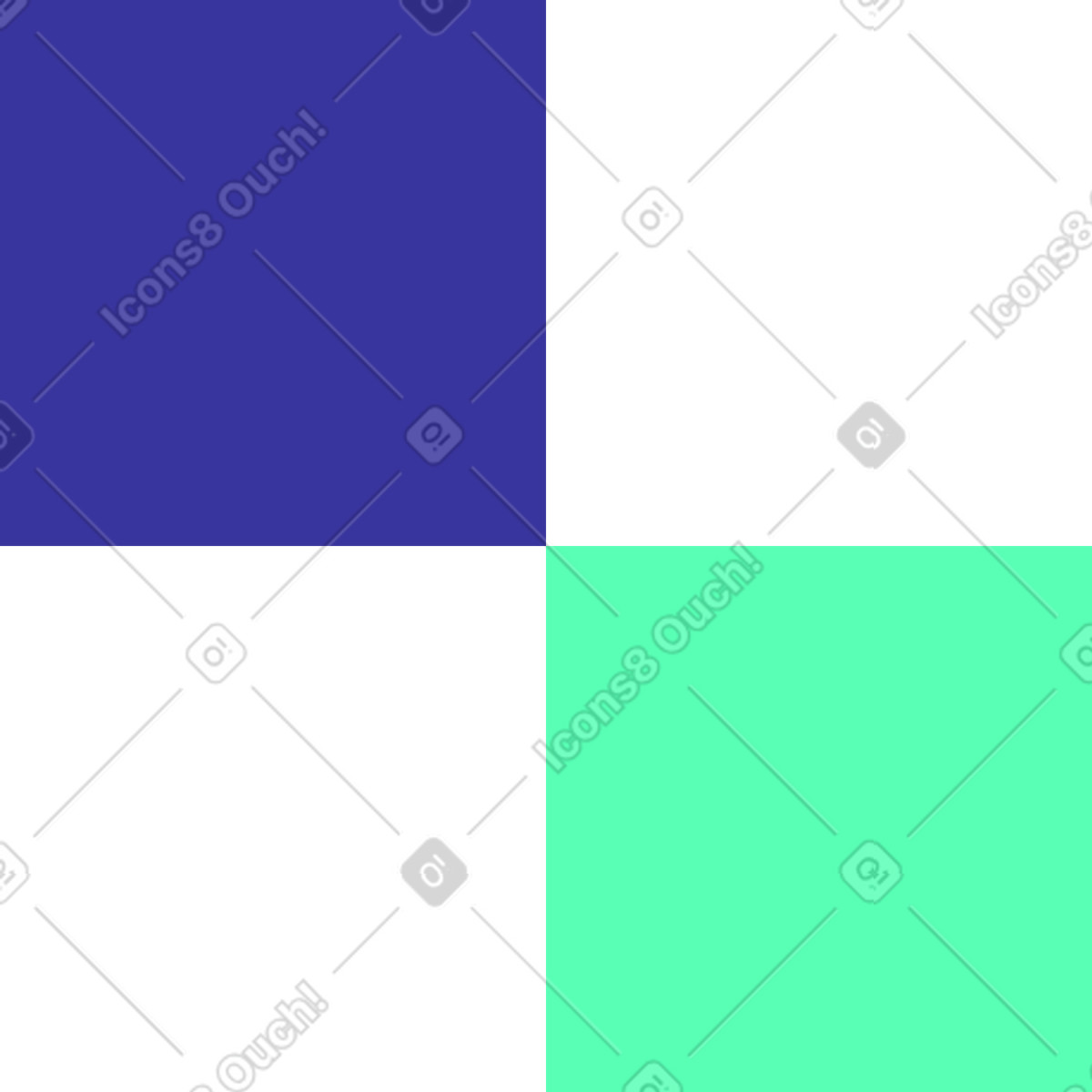 Bright スタイルの 2つの正方形 のイラストをPNG、SVG形式でダウンロード