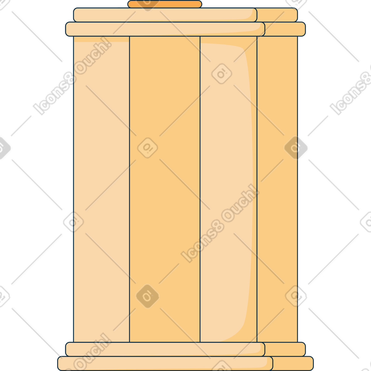 Ilustração de Atril em no estilo Bubble gum para baixar em PNG, SVG