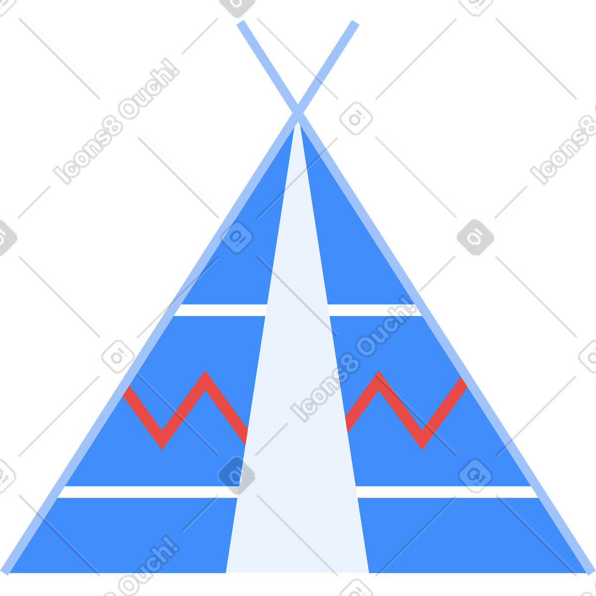 Ilustração de Wigwam em no estilo Clip para baixar em PNG, SVG