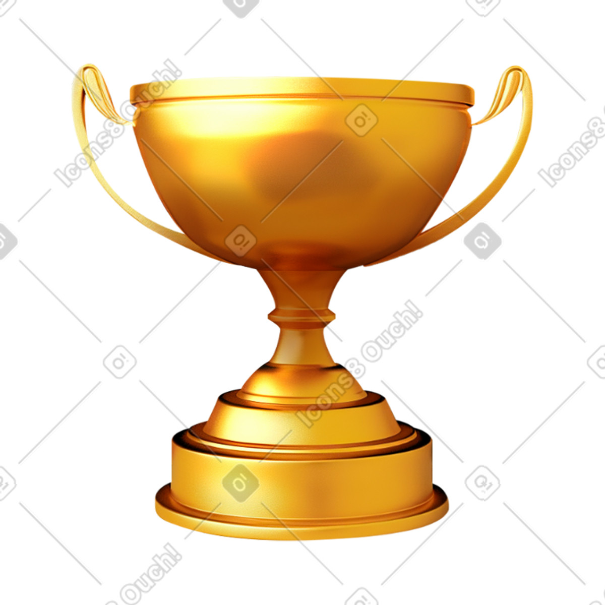 Golden cup illustration in Energy style download in PNG, SVG