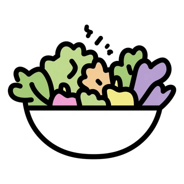 A bowl filled with a variety of mixed greens, featuring shades of green and hints of purple. It contains diced celery pieces, adding a crunchy texture. Colorful bell peppers in red, yellow, and orange are scattered throughout, providing a vibrant contrast. The bowl is placed on a flat surface, and the greens appear fresh and crisp.