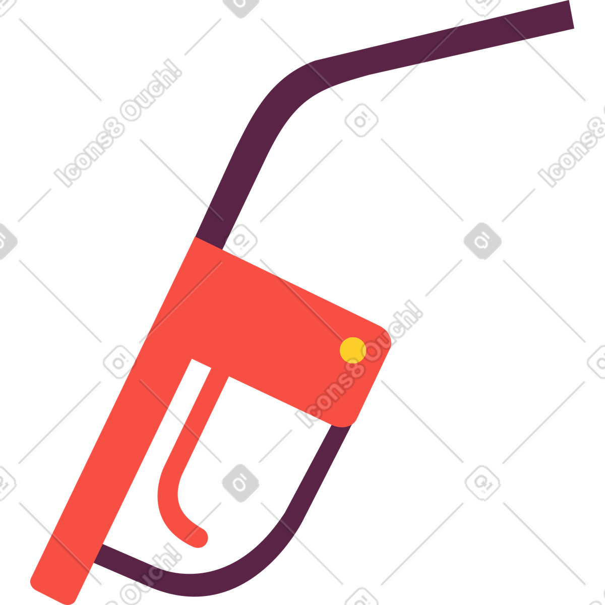 Tankstelle pistole-Illustration im Sammy-Stil als Download in PNG, SVG