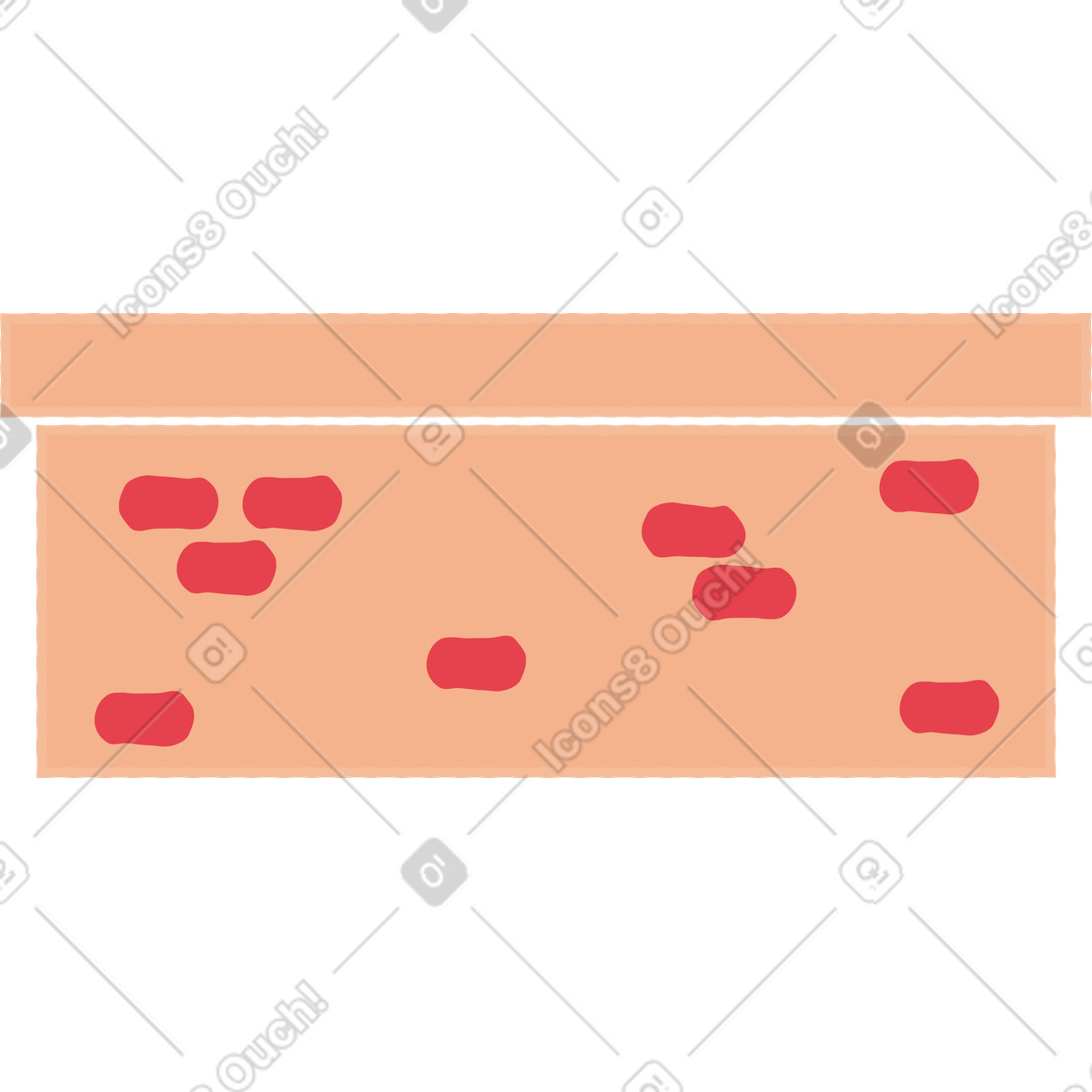 Wall illustration in Stripy style download in PNG, SVG