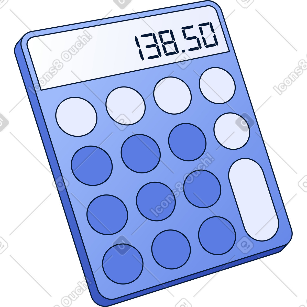 Calculator illustration in PNG, SVG