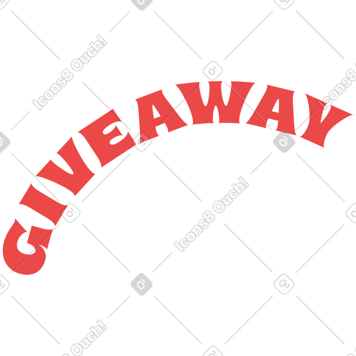 Regalo di lettere illustrazione in stile Handy scarica in PNG, SVG