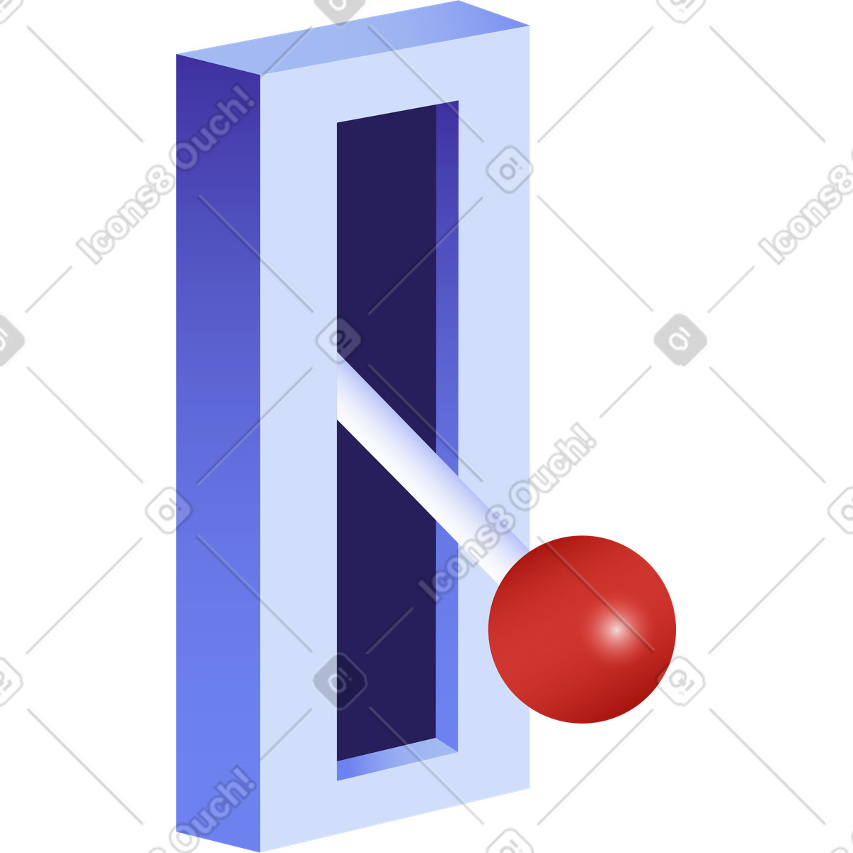 Ilustração de Interruptor faca em no estilo Levels para baixar em PNG, SVG