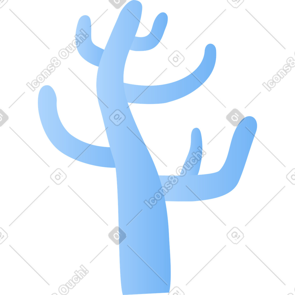 Ilustração de Cacto em no estilo Clip para baixar em PNG, SVG
