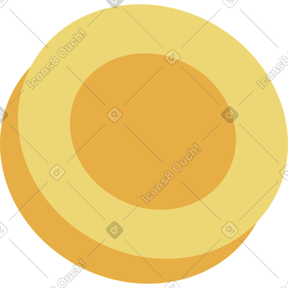 Illustration Pièce de monnaie dans le style Delight à télécharger aux formats PNG, SVG