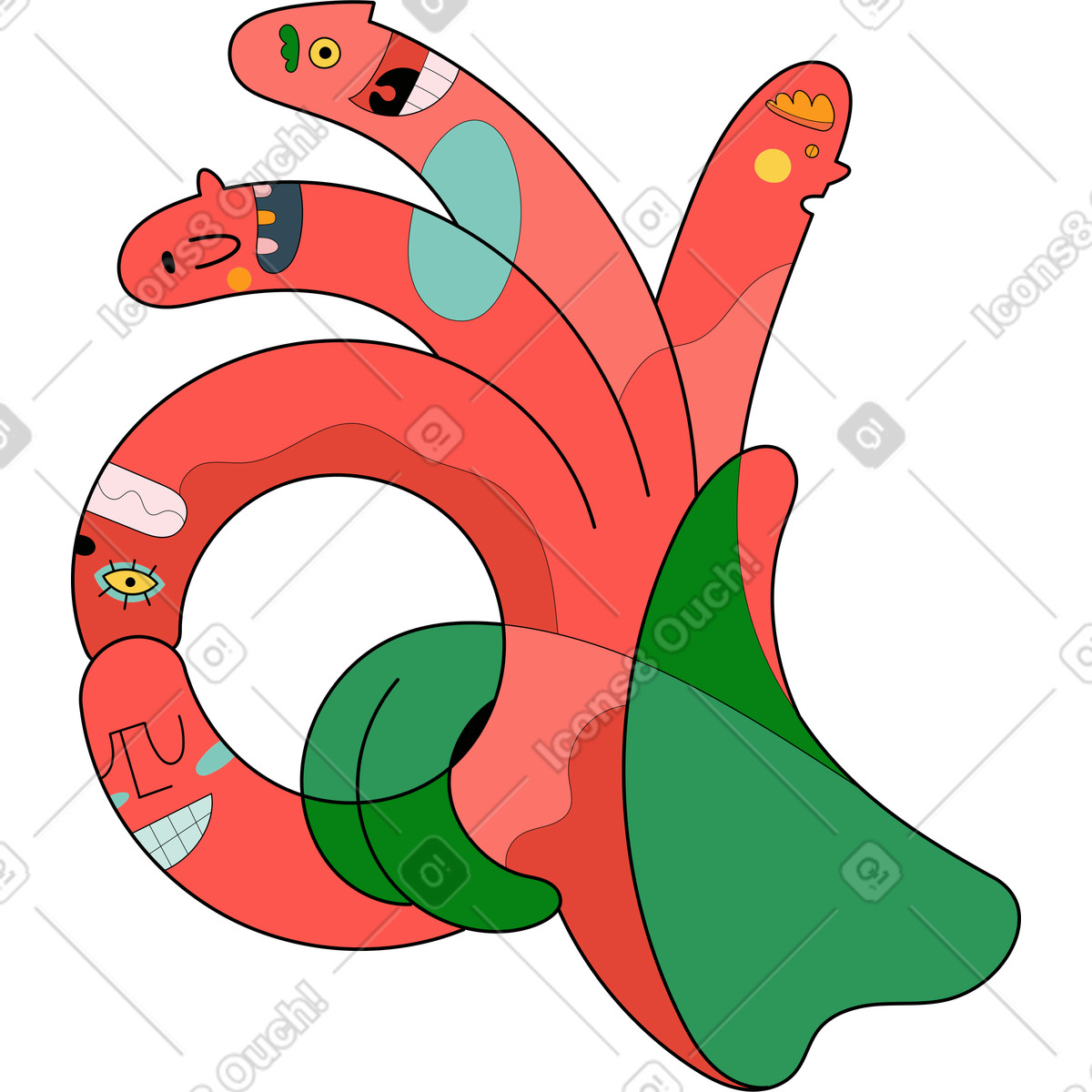 Surr スタイルの 生き物 のイラストをPNG、SVG形式でダウンロード