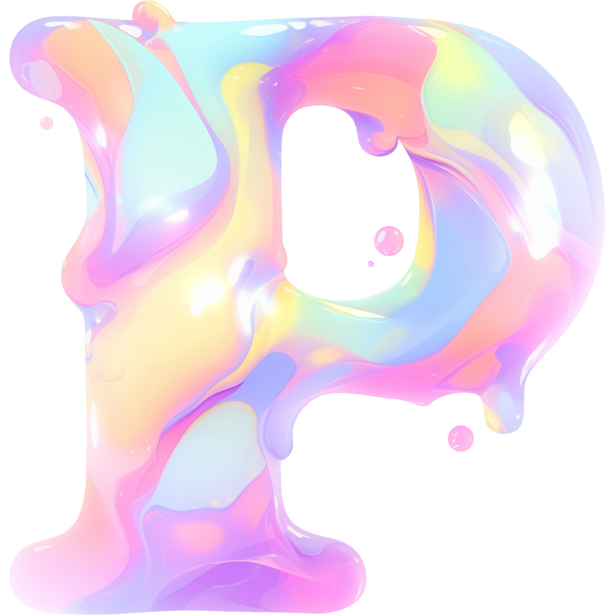 Ilustração de Letra p em no estilo Fluid para baixar em PNG, SVG