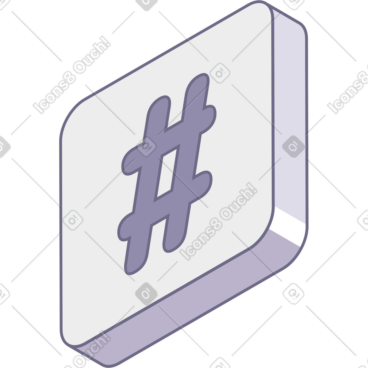Ilustración Icono de etiqueta en estilo Modul a descargar en PNG y SVG
