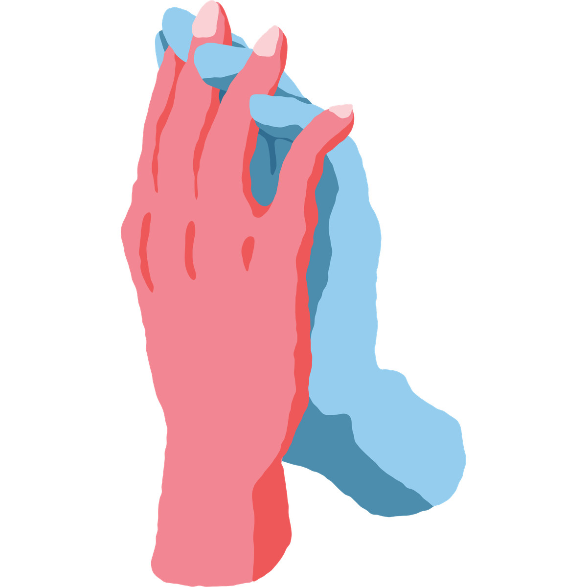 Hands holding-Illustration im Cherry-Stil als Download in PNG, SVG
