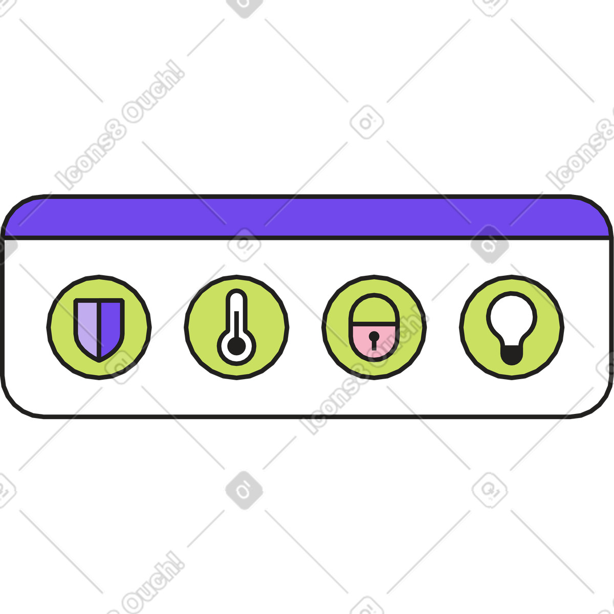 Smart-home-steuerung-Illustration im Dazzle-Stil als Download in PNG, SVG
