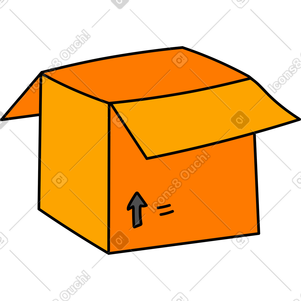 Scatola illustrazione in stile Purr scarica in PNG, SVG