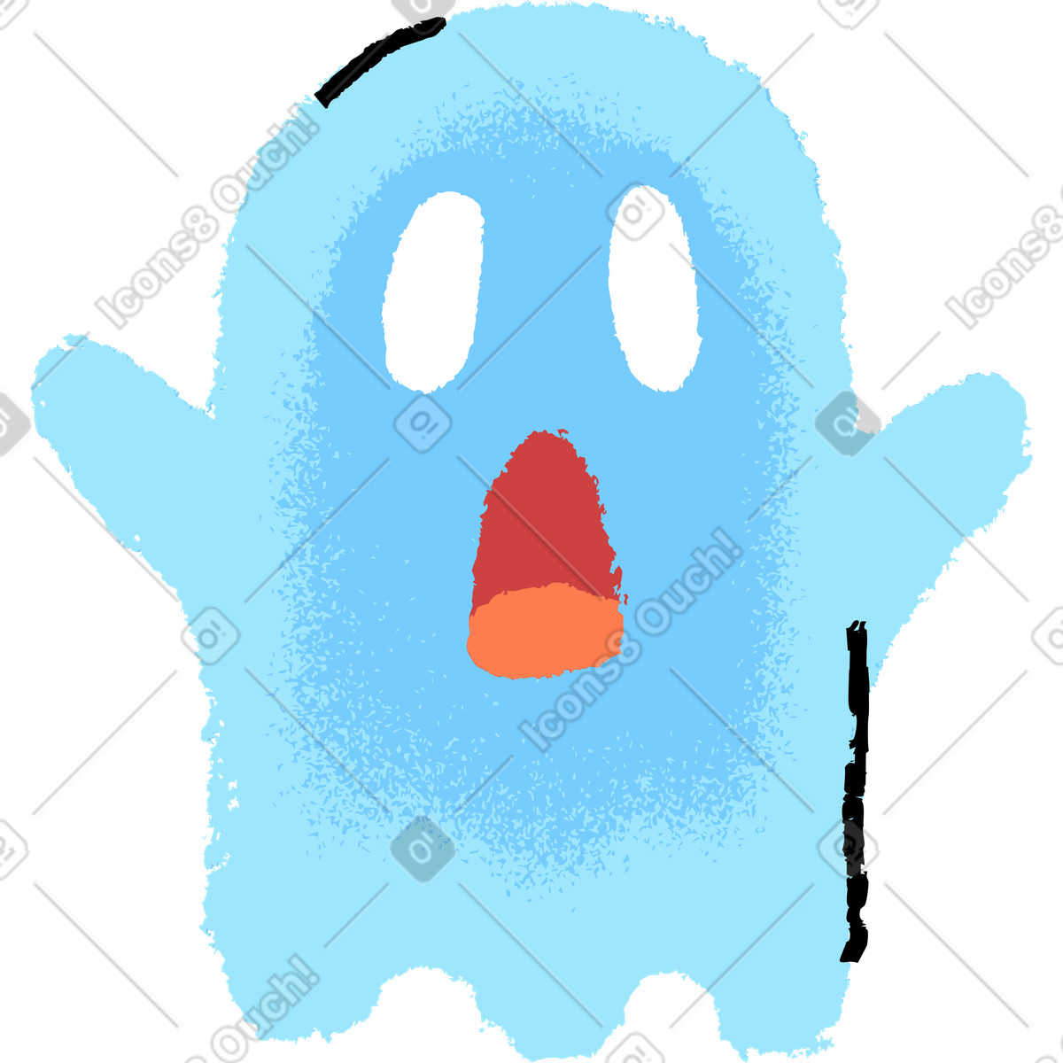 Illustration Fantôme dans le style Mirage à télécharger aux formats PNG, SVG