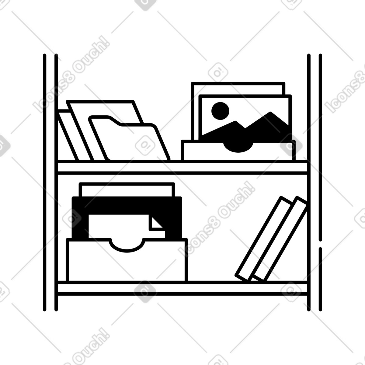 Folder with personal profile document and photo for portfolio ...