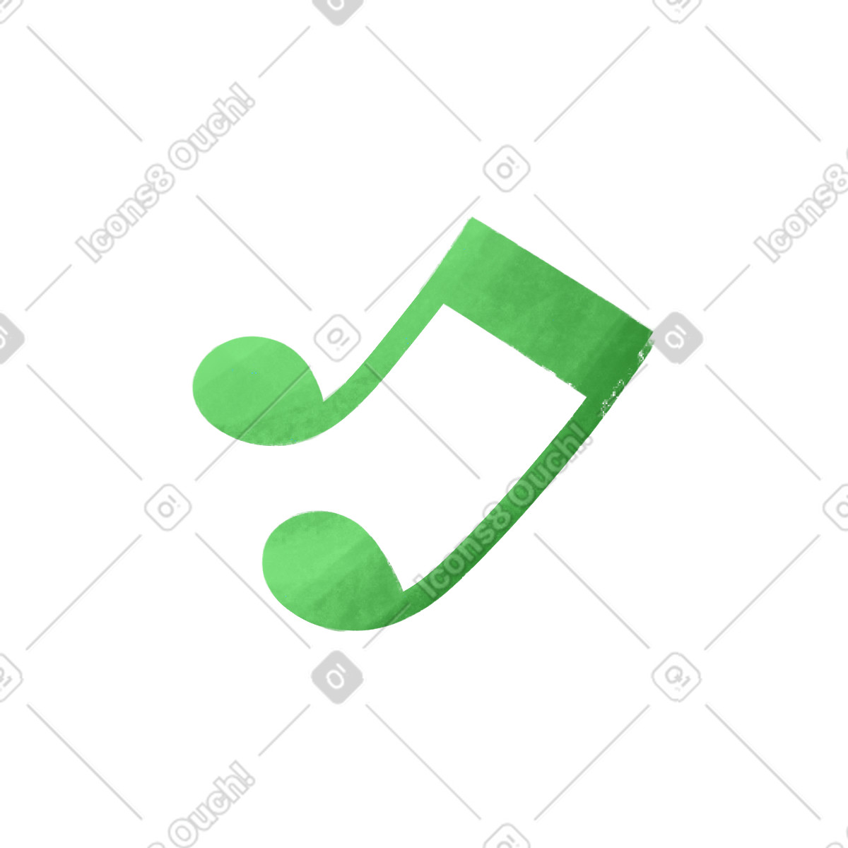 Ilustración Nota musical en estilo Bonbon a descargar en PNG y SVG