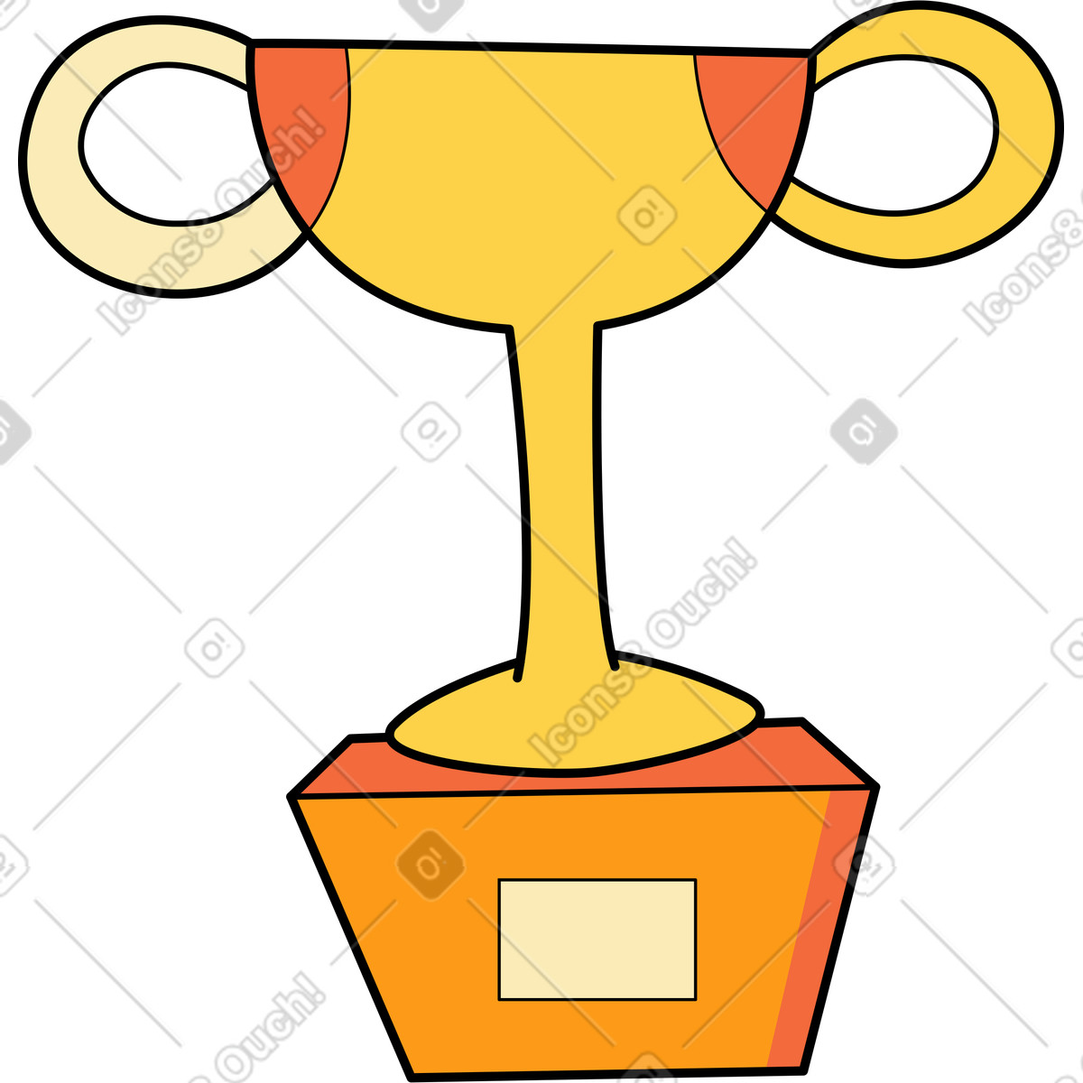 Illustration Coupe de prix dans le style Surr à télécharger aux formats PNG, SVG