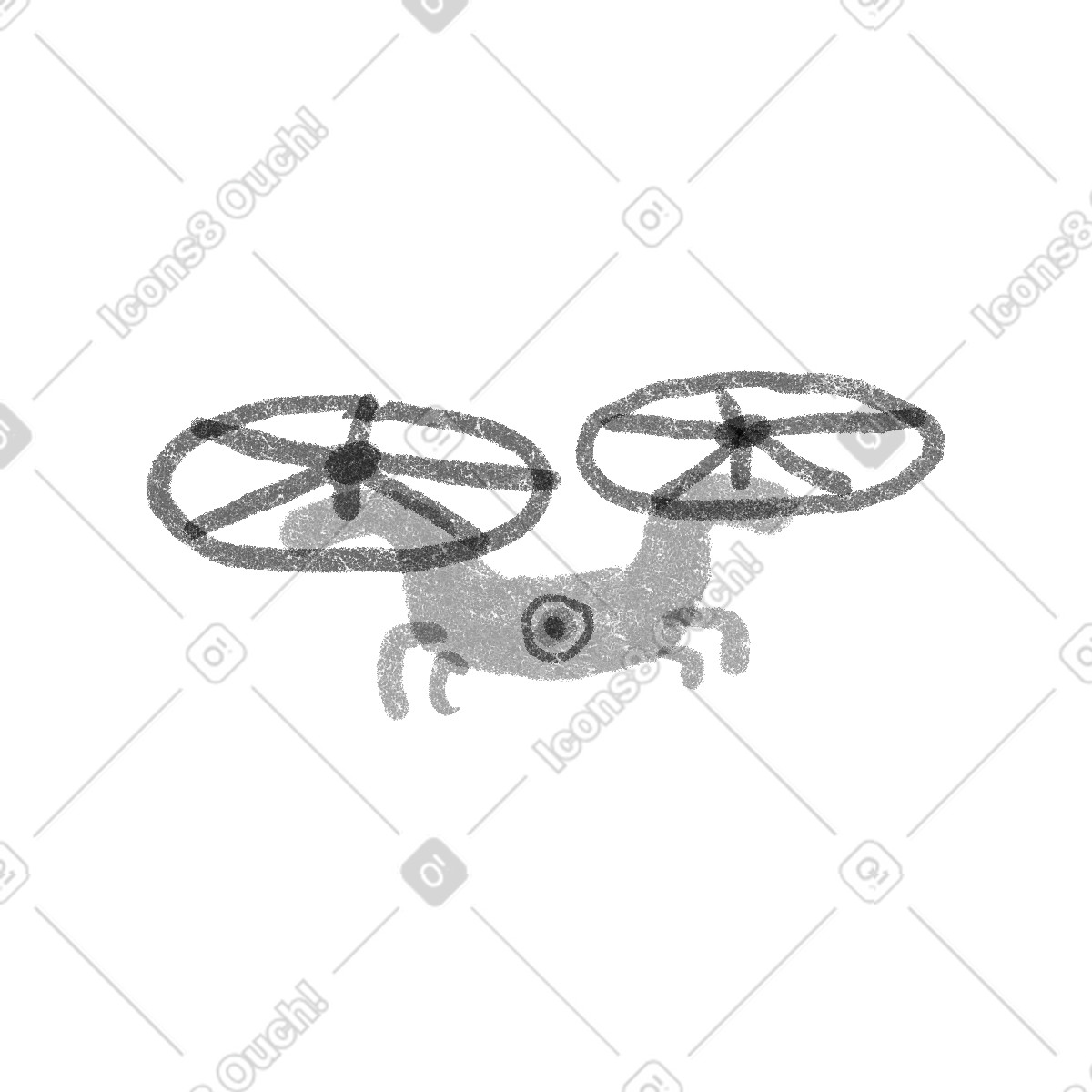 Ilustração de Drone em no estilo Public para baixar em PNG, SVG