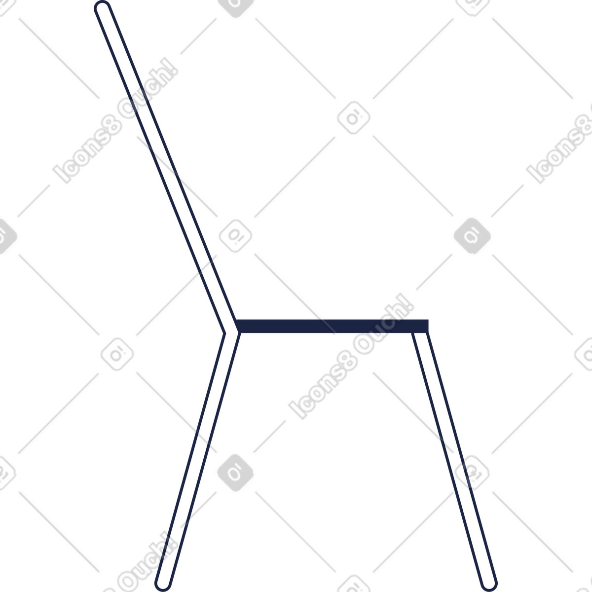 下载 Urban Line 风格的 椅子 插画，支持 PNG、SVG 格式