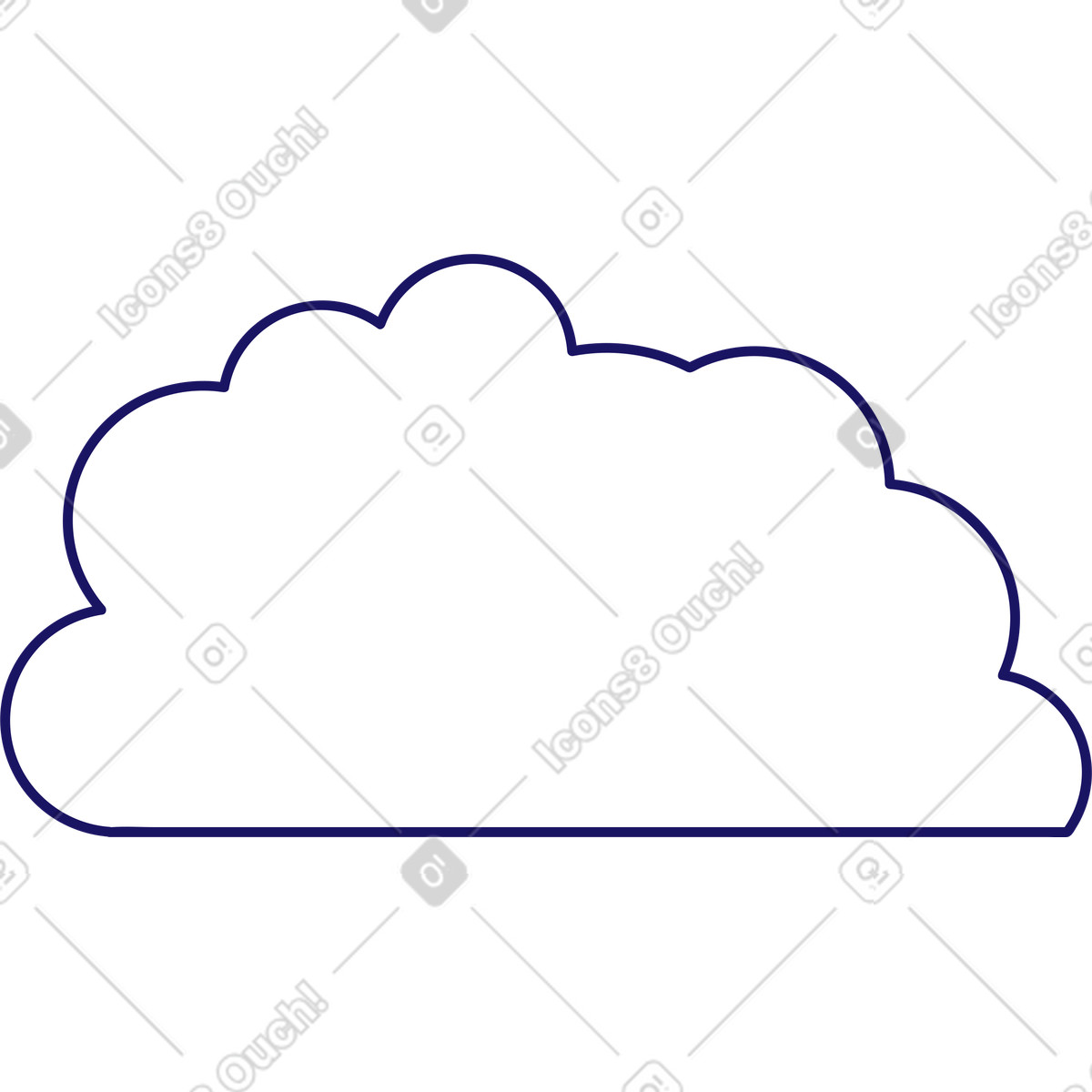 Ilustración Corona del arbol en estilo Matey a descargar en PNG y SVG