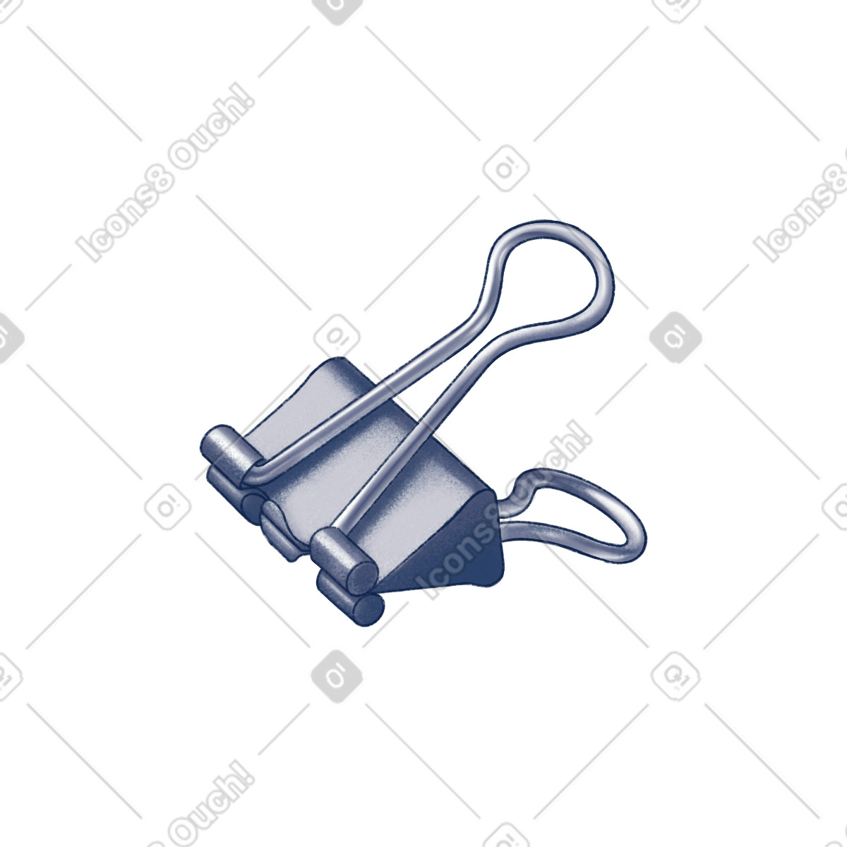 Haze スタイルの バインダークリップ のイラストをPNG、SVG形式でダウンロード