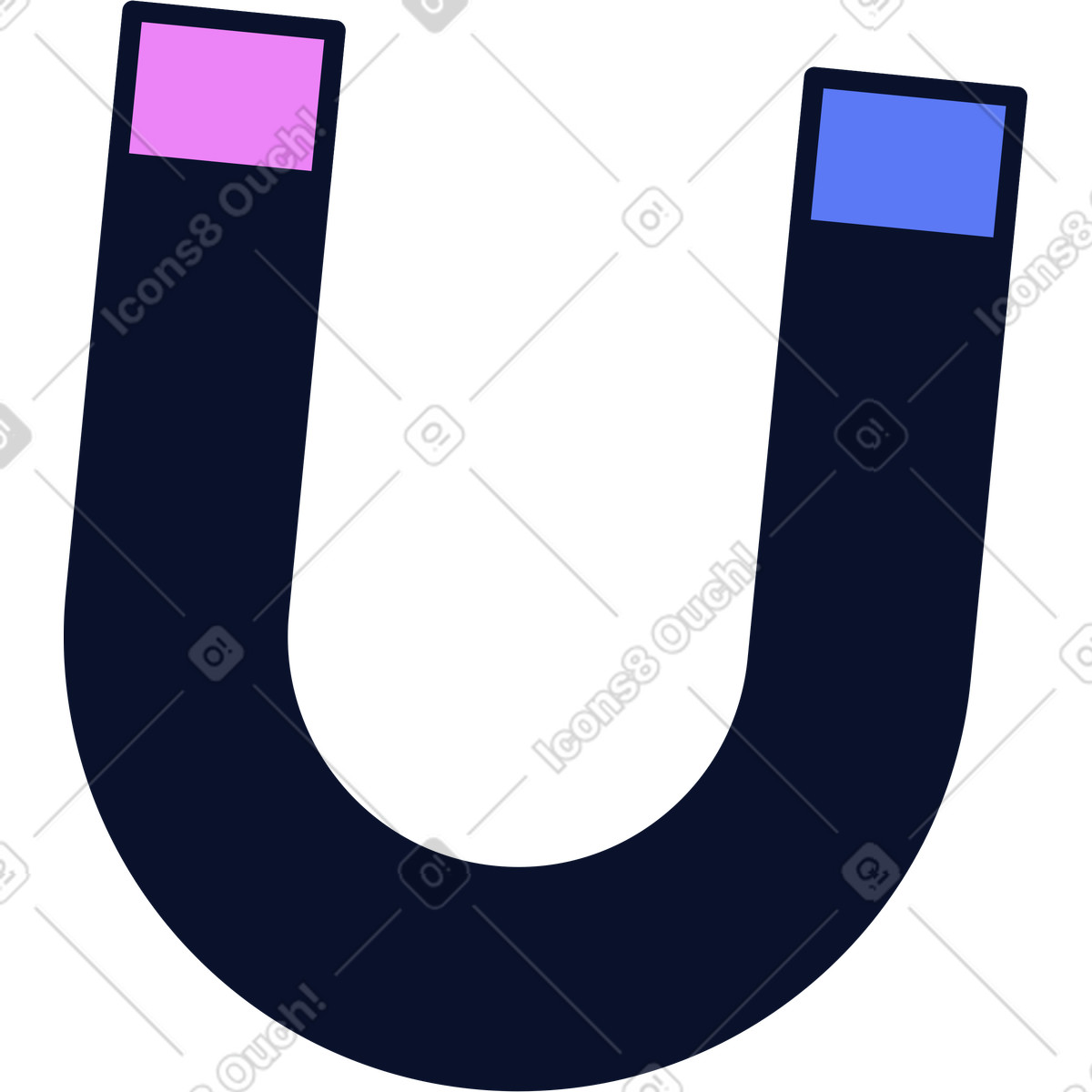 Flexy スタイルの 磁石 のイラストをPNG、SVG形式でダウンロード