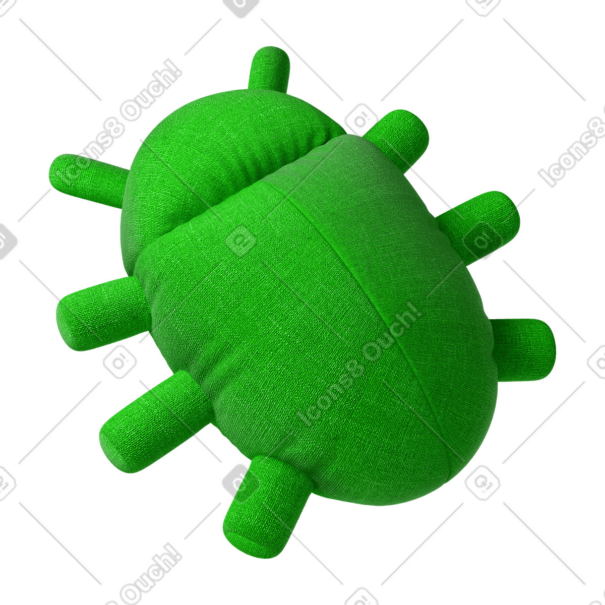 Bug illustration in 3D Plush icons style download in PNG, SVG
