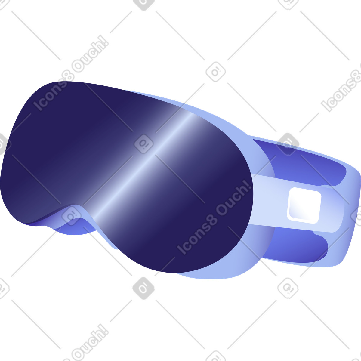 下载 Levels 风格的 Vr眼镜 插画，支持 PNG、SVG 格式