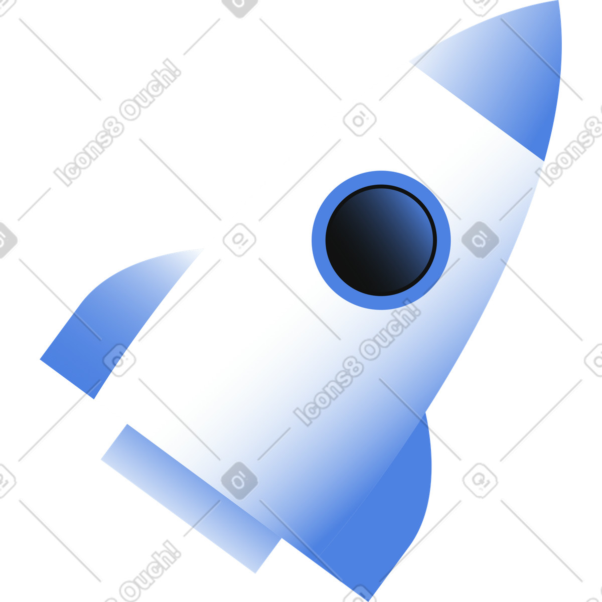 Rocket illustration in Network style download in PNG, SVG
