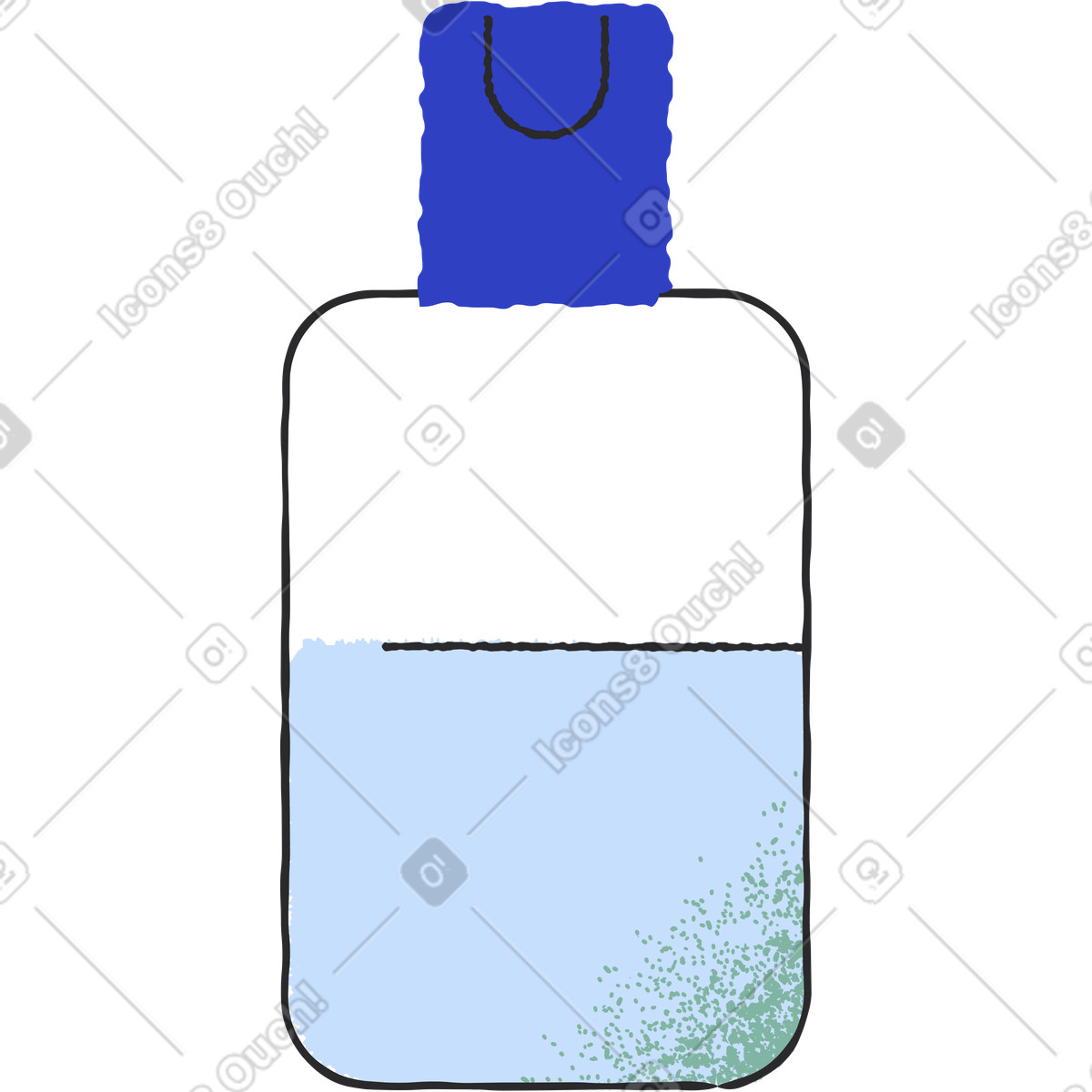 Antiseptikum-Illustration im Pablo-Stil als Download in PNG, SVG