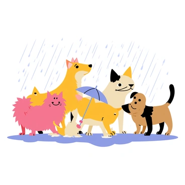Raining cats dogs