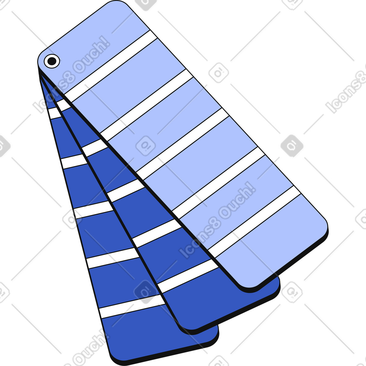 Ilustración Guia de paleta colores en estilo Techny a descargar en PNG y SVG