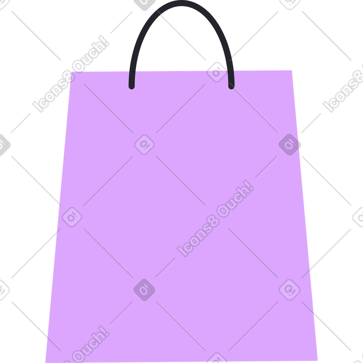 Grapy スタイルの ショッピングバッグ のイラストをPNG、SVG形式でダウンロード