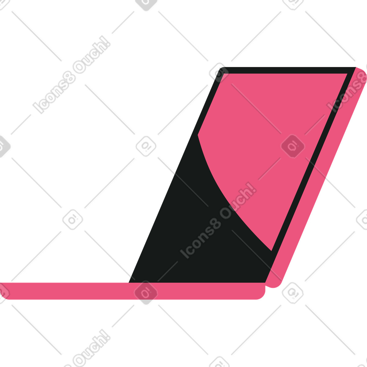 下载 Lounge 风格的 打开笔记本电脑 插画，支持 PNG、SVG 格式