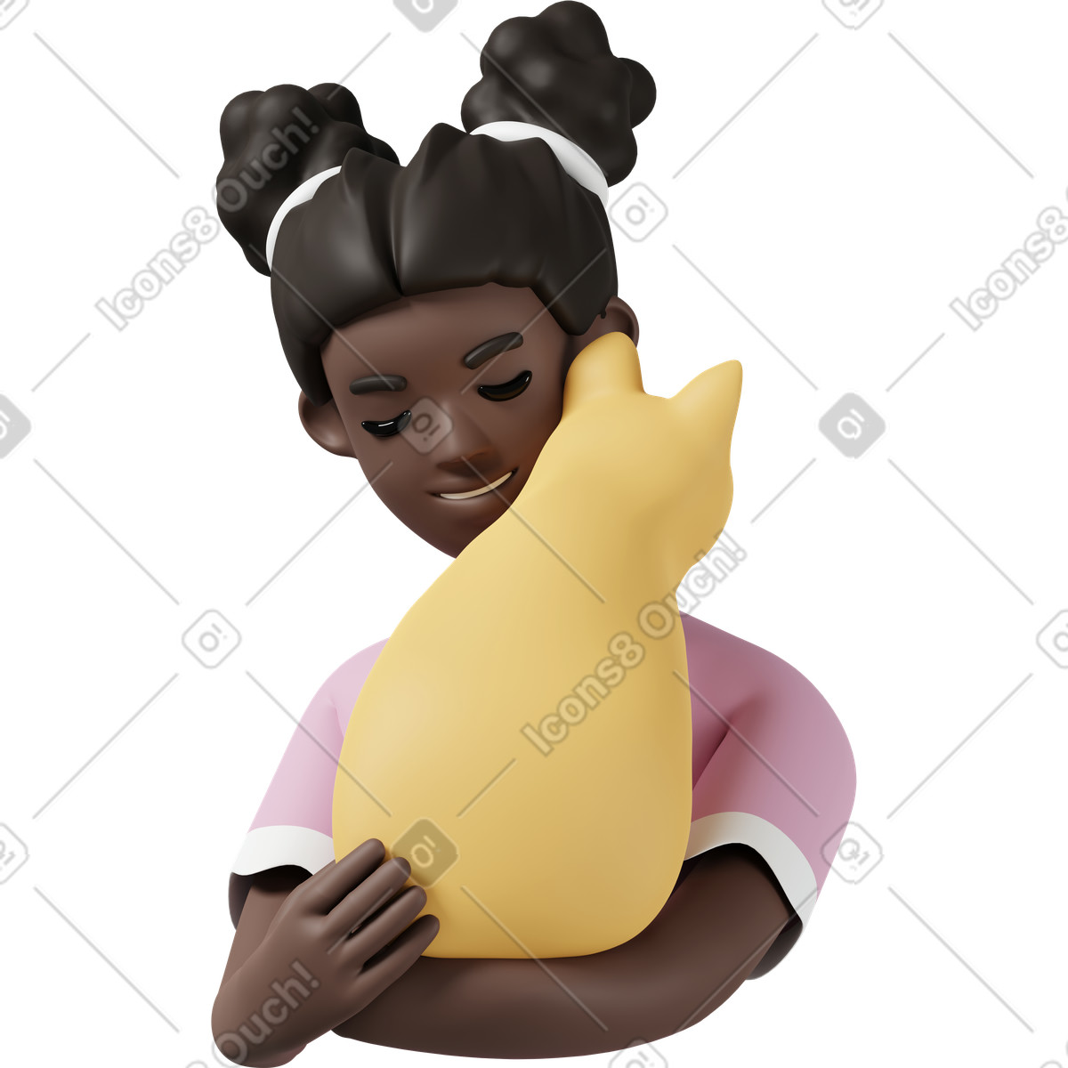 Ilustración Mascota favorita en estilo 3D Casual life a descargar en PNG y SVG