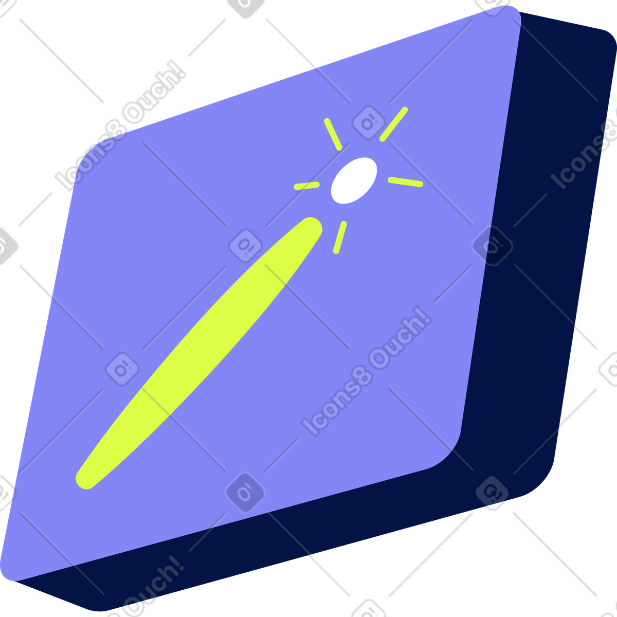 Glow スタイルの 魔法の杖ツール のイラストをPNG、SVG形式でダウンロード