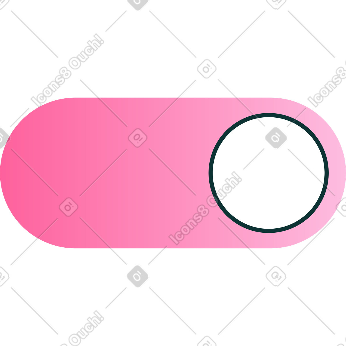 Rosa schalterknopf-Illustration im Florid-Stil als Download in PNG, SVG