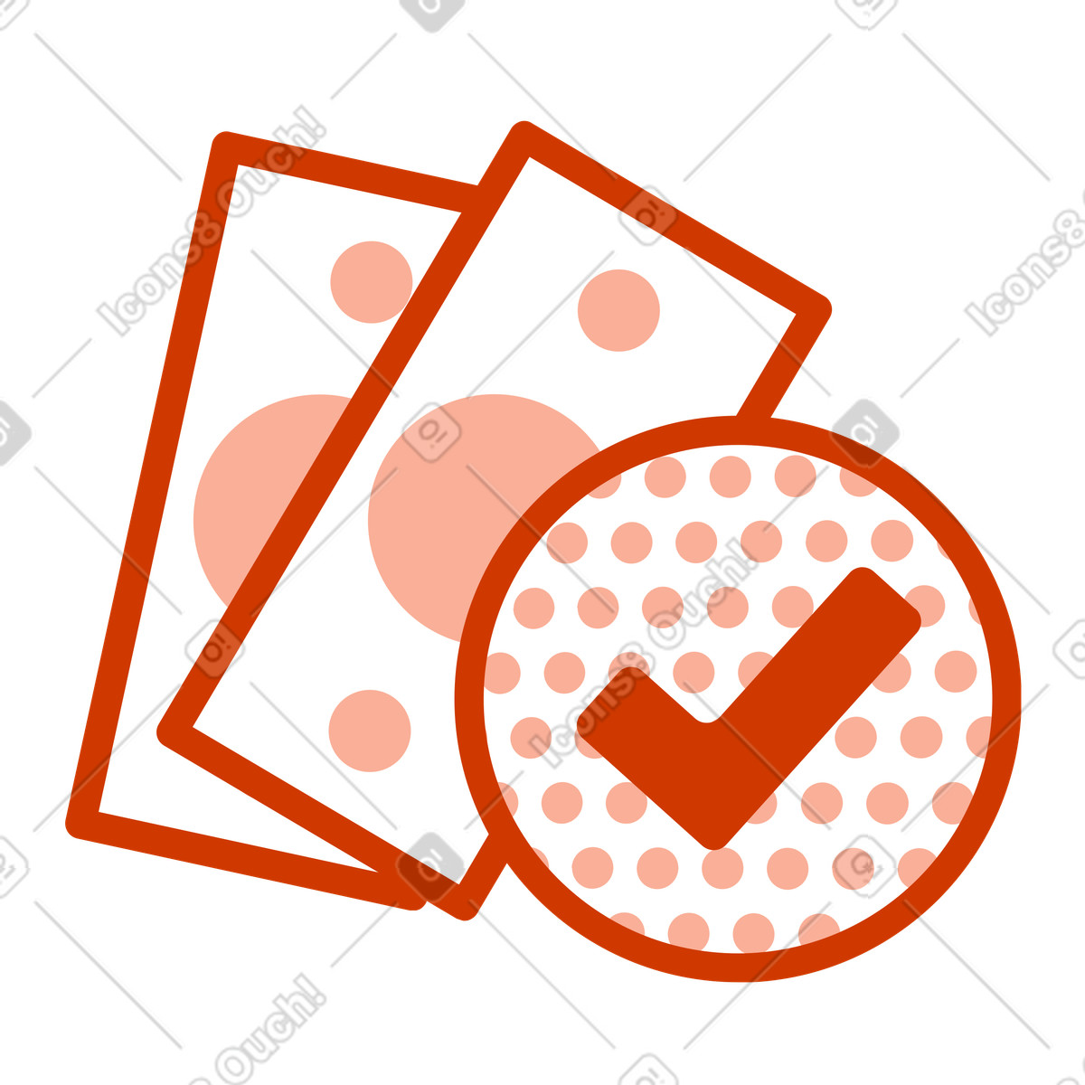 Payment approved illustration depicting cash transaction clipart for projects