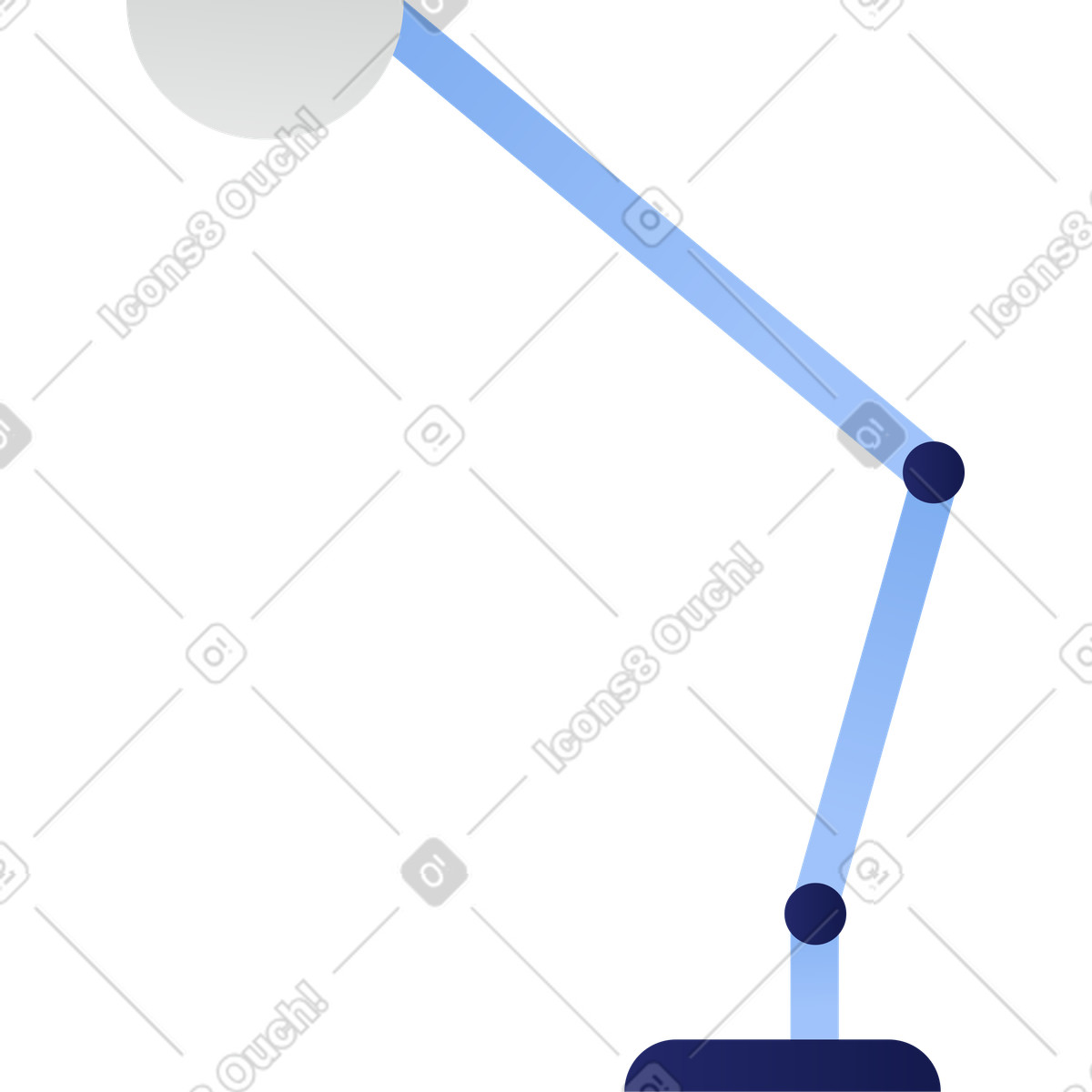 Lamp illustration in Clip style download in PNG, SVG