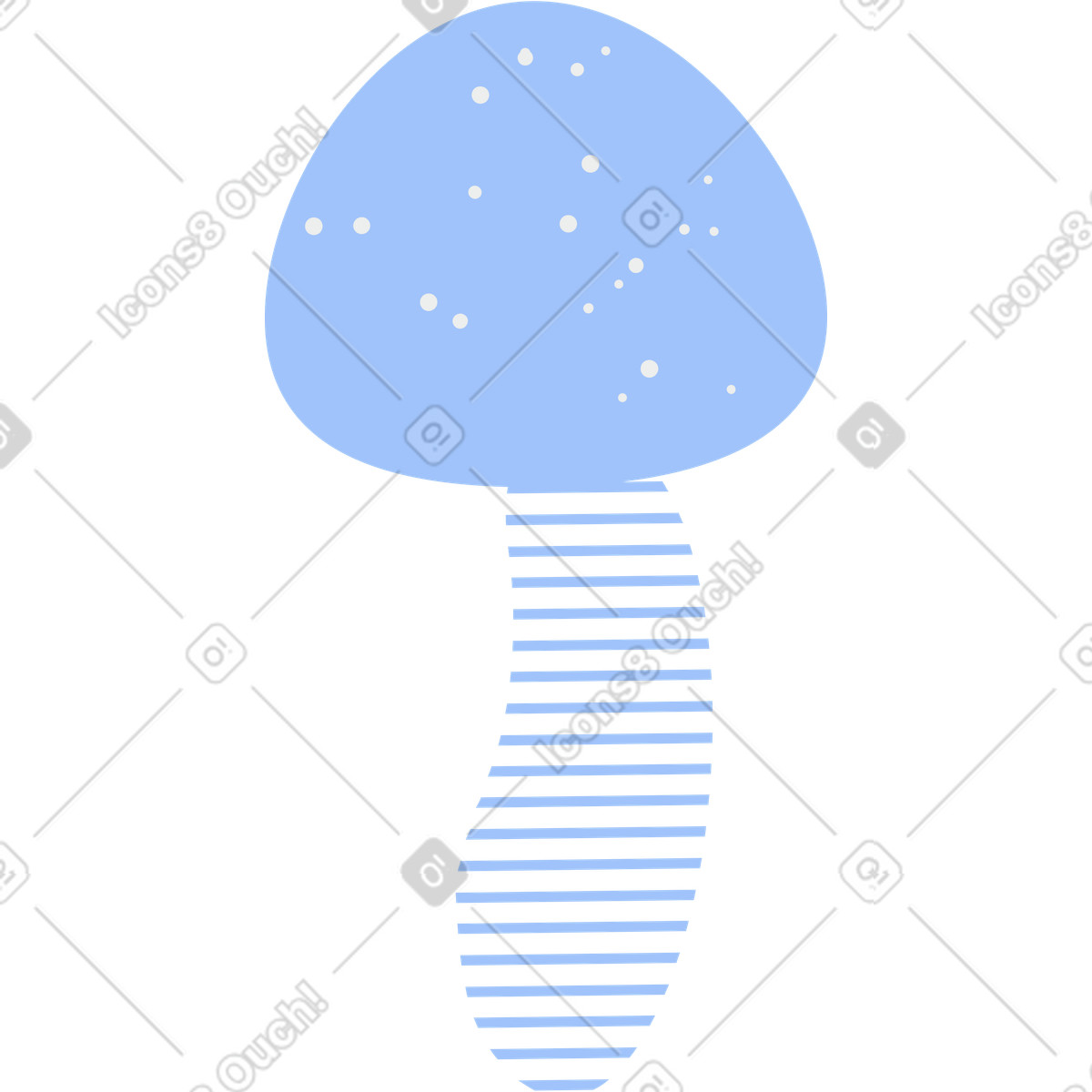 Illustration Champignon dans le style Clip à télécharger aux formats PNG, SVG