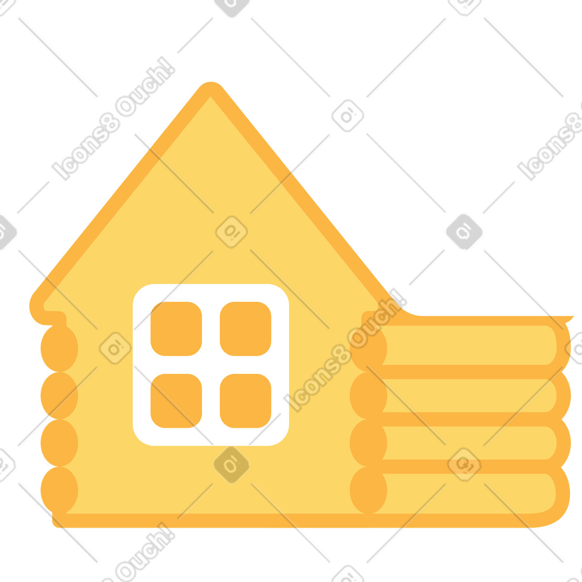 Ilustração de Casa em no estilo Marginalia para baixar em PNG, SVG