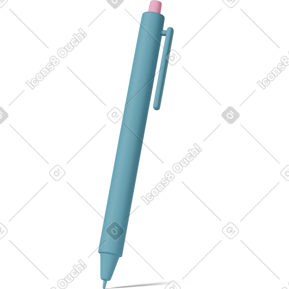 Ilustração de Blue pen em no estilo 3D Casual life para baixar em PNG, SVG